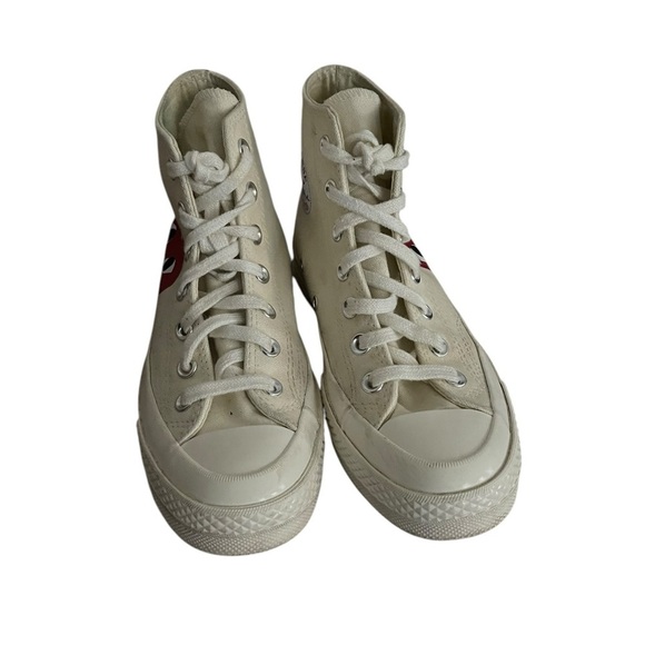 Converse X Comme Des Garçons Women High-Top Sneakers Size 7 - Picture 3 of 9
